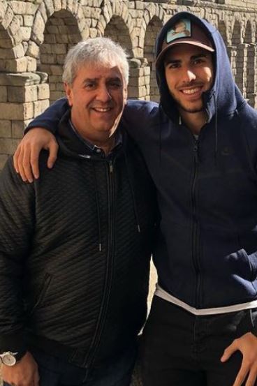 Maria Gertruida husband Gilberto Asensio and son Marco Asensio